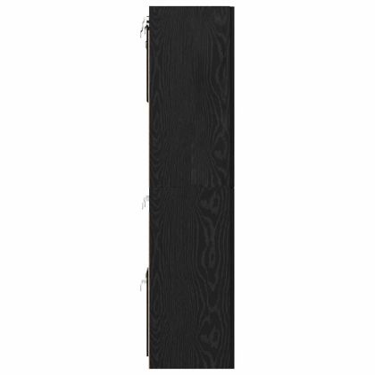 Комплект ТВ шкаф Монтиране на стена Черния дъб Инженерно дърво