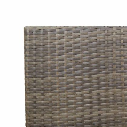 Струпваеми градински столове 4 pcs Сив и кафяв