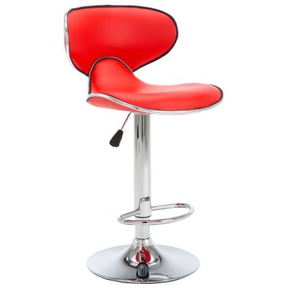 323645 Bar Stools 2 pcs Red Faux Leather
