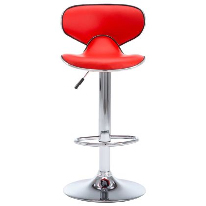323645 Bar Stools 2 pcs Red Faux Leather