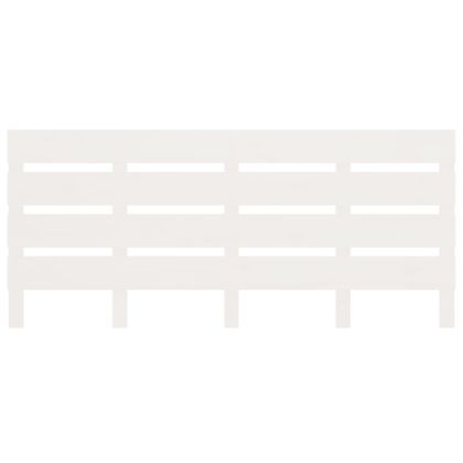 Рамка за легло без матрак, бял, 140x200 см, бор масив