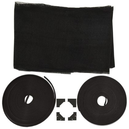 Магнитна мрежа против насекоми за прозорци, антрацит, 80x140 см