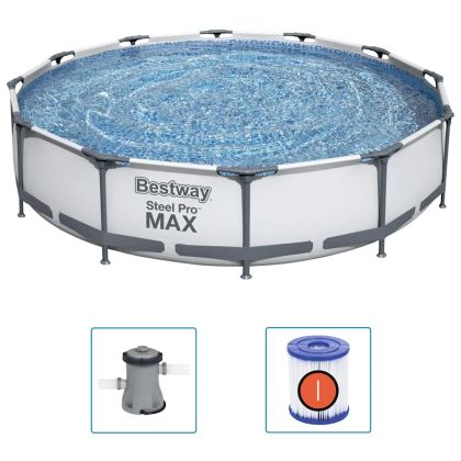 Bestway Steel Pro MAX Комплект плувен басейн 366x76 см