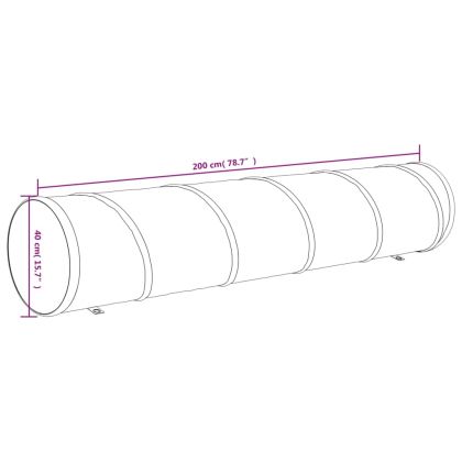 Тунел за кучета син Ø 40x200 см полиестер