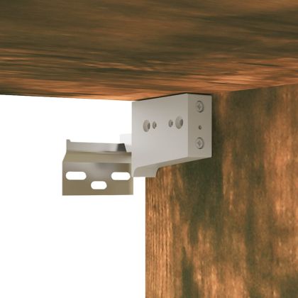 Комплект ТВ шкафове от 7 части, опушен дъб, инженерно дърво