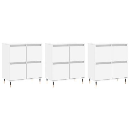 Сайдборди, 3 бр, бели, инженерно дърво