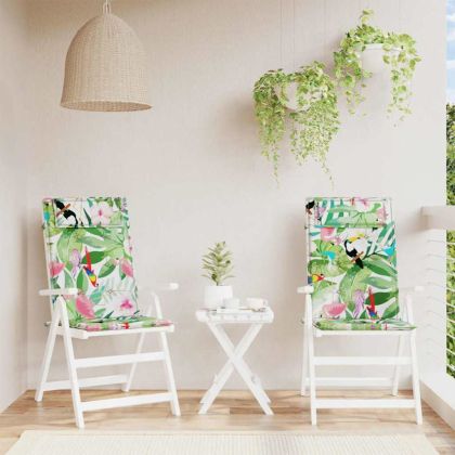 Възглавници за столове с облегалки 2 бр шарени Оксфорд плат