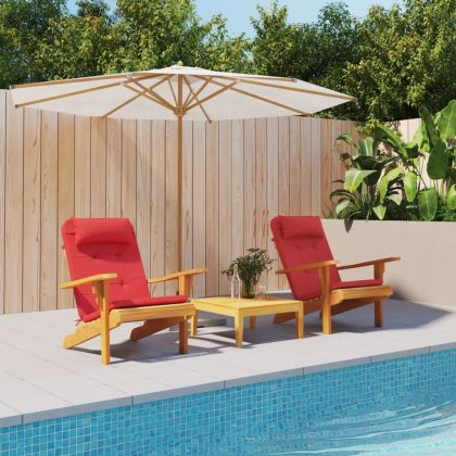 Възглавници за столове Адирондак, 2 бр, червени, Оксфорд плат