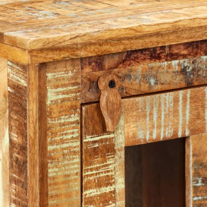 Стенен шкаф, регенерирано дърво масив, 44x21x72 см