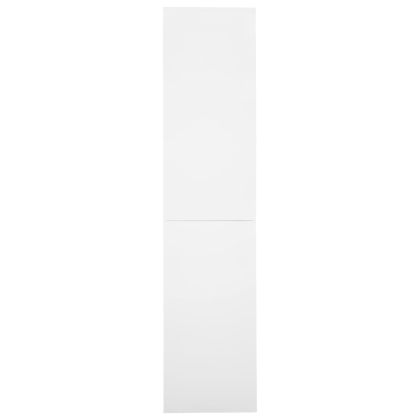 Офис шкаф с плъзгаща се врата, бял, 90x40x180 см, стомана