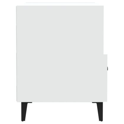 Нощно шкафче, бяло, инженерно дърво