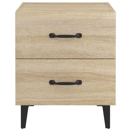 Нощни шкафчета, 2 бр, сонома дъб, 40x35x47,5 см