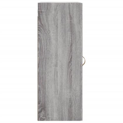 Стенен шкаф, сив сонома, 34,5x34x90 см, инженерно дърво