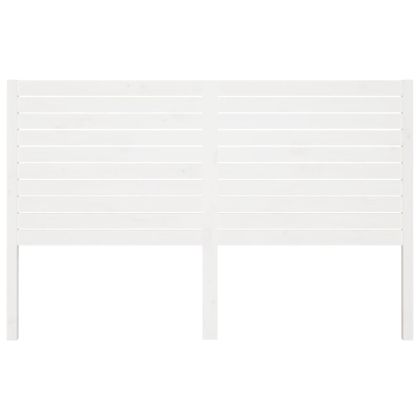 Горна табла за легло, бяла, 206x4x100 см, бор масив