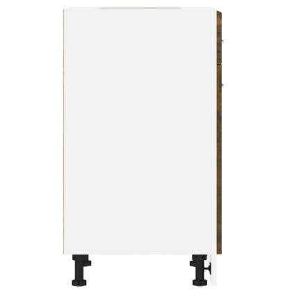 Долен шкаф с чекмеджета "Lyon", опушен дъб, 50x46x81,5 см, инженерно дърво