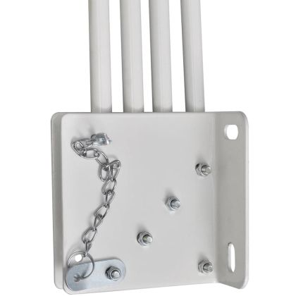 Сгъваема странична тента за балкон, сива, 140x140 см