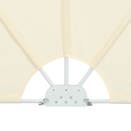 Сгъваема странична тента за тераса, кремава, 300x200 см