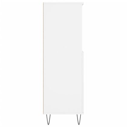Висок шкаф, бял, 60x36x110 см, инженерно дърво