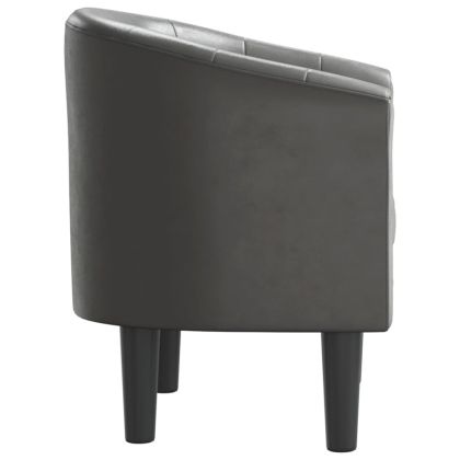 Фотьойл, сив, изкуствена кожа