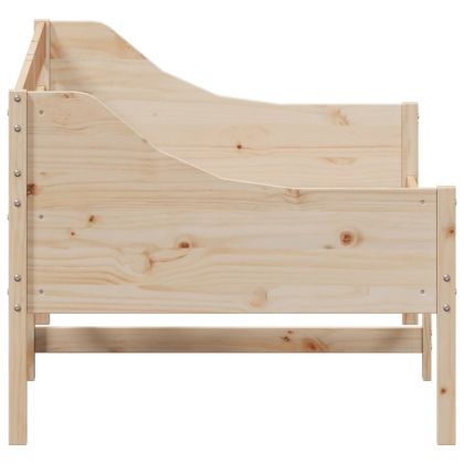 Дневно легло без матрак, 90x200 см, борово дърво масив