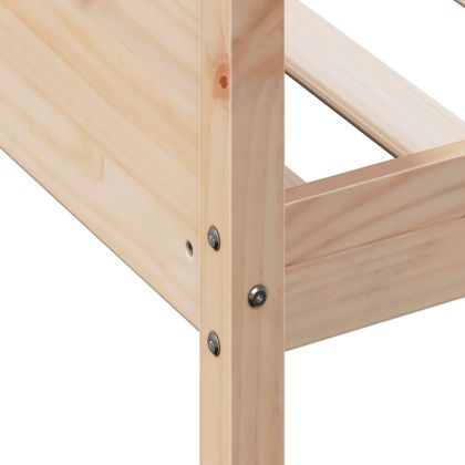 Дневно легло без матрак, 90x200 см, борово дърво масив