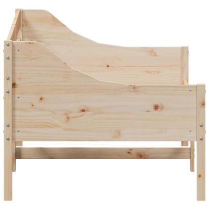 Дневно легло без матрак, 80x200 см, борово дърво масив