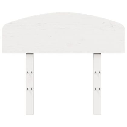 Горна табла, бяла, 75 см, масивно дърво бор