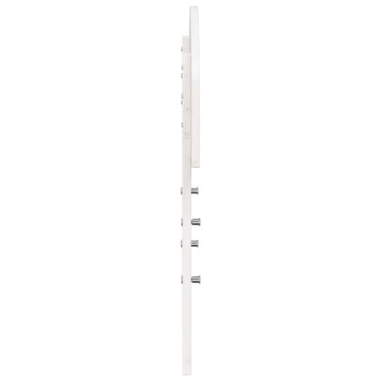 Горна табла, бяла, 75 см, масивно дърво бор