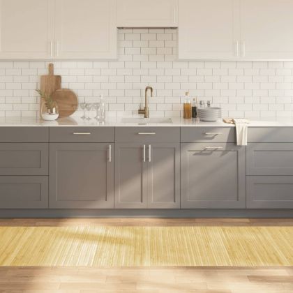 Килим, правоъгълен, светъл натурален, 80x300 см, бамбук