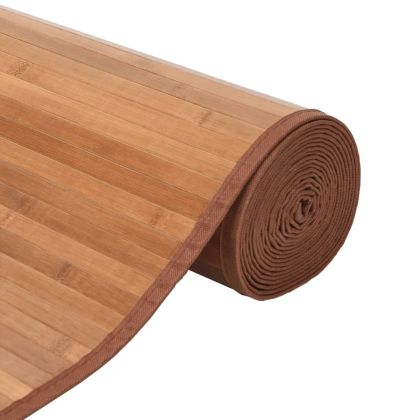 Килим, правоъгълен, натурален, 100x300 см, бамбук