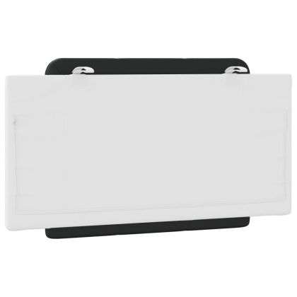 Мека табла за легло Zadar, черна и бяла, 100 см, изкуствена кожа