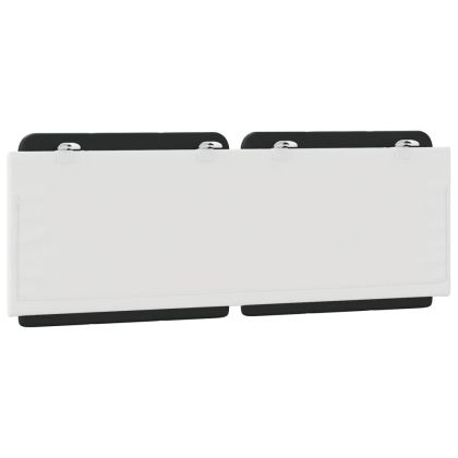 Мека табла за легло Zadar, черна и бяла, 120 см, изкуствена кожа