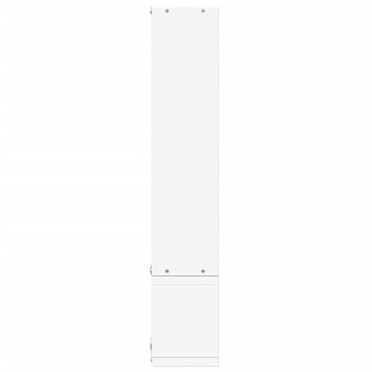 Стенен рафт, бял, 96x12x64 см, инженерно дърво