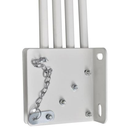 Сгъваема странична тента за балкон, кремава, 160x240 см