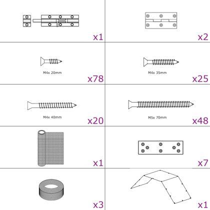 Птичарник/кокошарник, 268x100x190 см, метал
