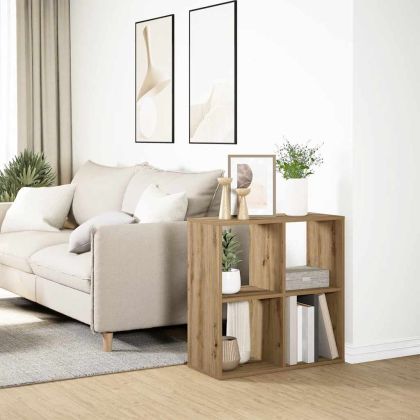 Разделител за стая / библиотека, дъб артизан, 69,5x29x69,5 см