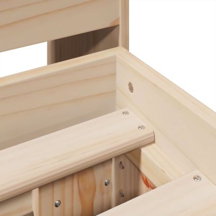 Рамка за легло без матрак, 180x200 см, масивна чамова дървесина