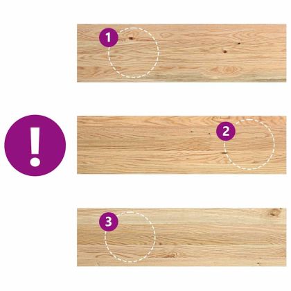 Стълбищни стъпала, 4 бр, 90x25x2 см, необработен масивен дъб