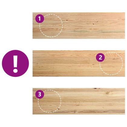 Прозоречни первази, 2 бр, 140x40x2 см, необработен масивен дъб