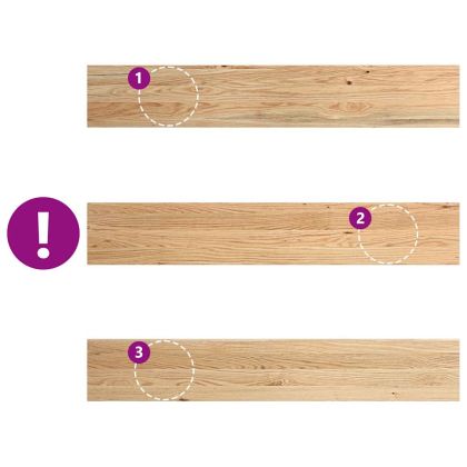 Прозоречни первази, 2 бр, 120x20x2 см, необработен масивен дъб