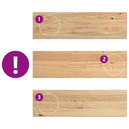 Прозоречни первази, 2 бр, 70x20x2 см, необработен масивен дъб