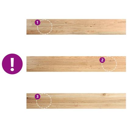 Прозоречни первази, 2 бр, 160x30x2 см, необработен масивен дъб