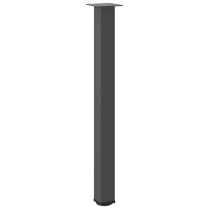 Крака за бар маса, 4 бр., антрацит, 90-92 см, стомана