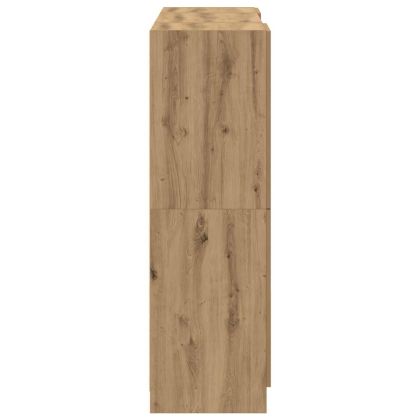 Комплект кухненски шкафове 3 части дъб артизан инженерно дърво