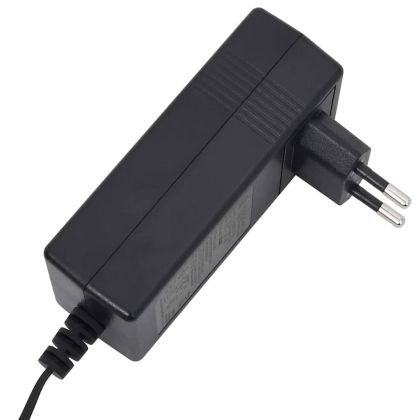 Електрически изправящ реклайнер стол, черен, текстил