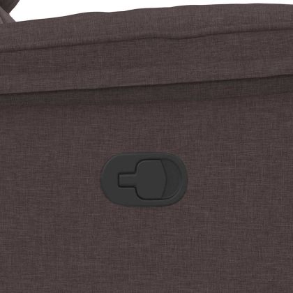 Масажен наклоняем стол, тъмнокафяв, текстил