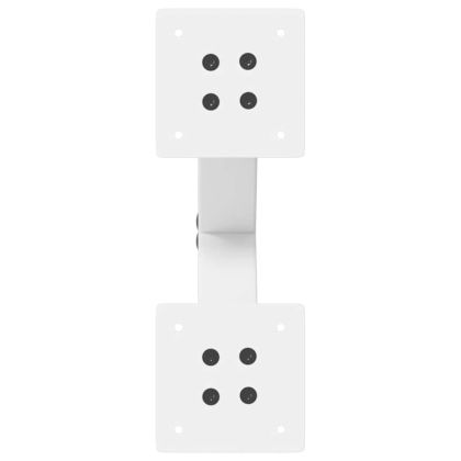 Крака за масичка за кафе, X-образни, 2 бр., бели, 30 x (30-31) см, стомана