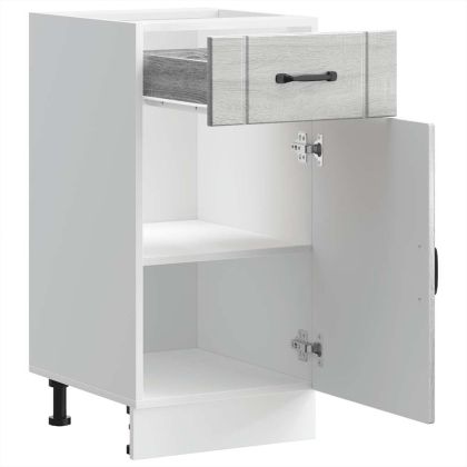 Кухненски шкаф Lucca, сив сонома, инженерна дървесина