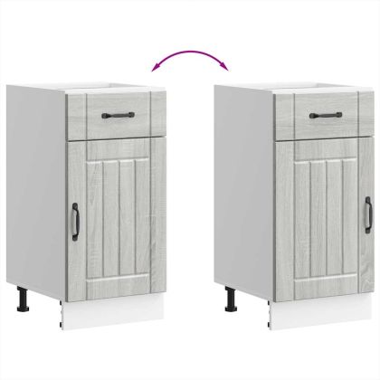 Кухненски шкаф Lucca, сив сонома, инженерна дървесина