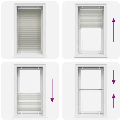 Плисирана щора Светло сиво 70x150 cm Ширина на плата 69,4 cm